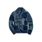 Ralph Lauren Patchwork Cotton Cardigan Indigo Multi