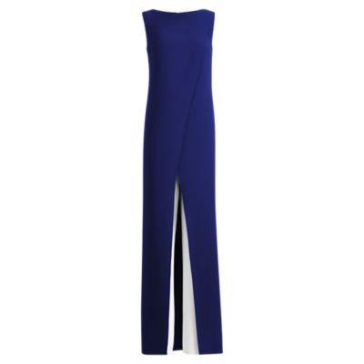 Ralph Lauren Laciann Crepe Cady Jumpsuit Royal Blue