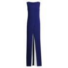 Ralph Lauren Laciann Crepe Cady Jumpsuit Royal Blue