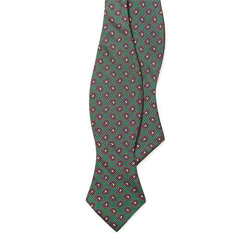 Polo Ralph Lauren Printed Silk Twill Bow Tie Green