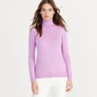 Ralph Lauren Lauren Stretch Silk Turtleneck Hyacinth