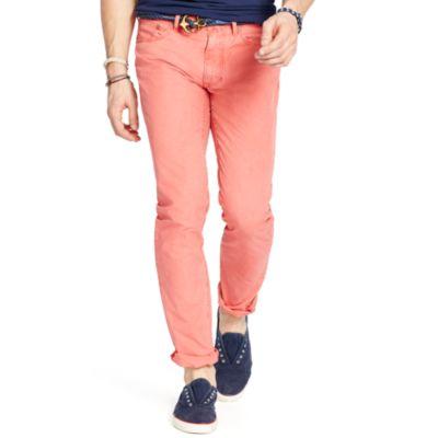 Ralph Lauren Varick Slim Straight Pant Adirondack Berry