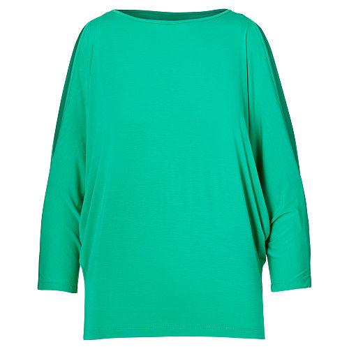 Ralph Lauren Lauren Petite Cutout-shoulder Jersey Top Tropic Turquoise