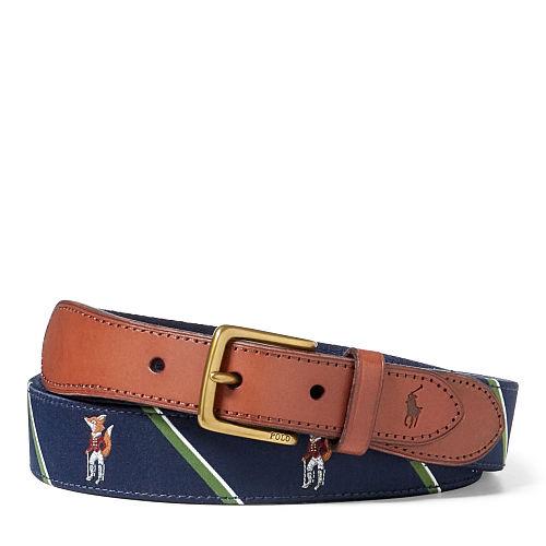 Polo Ralph Lauren Fox-overlay Webbed Belt