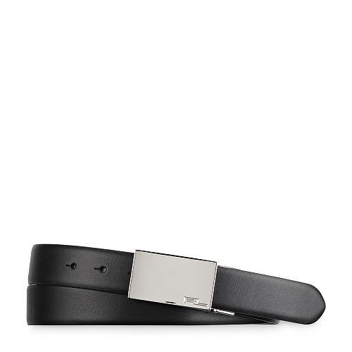 Ralph Lauren Reversible Rl Plaque Belt Black/dark Brown