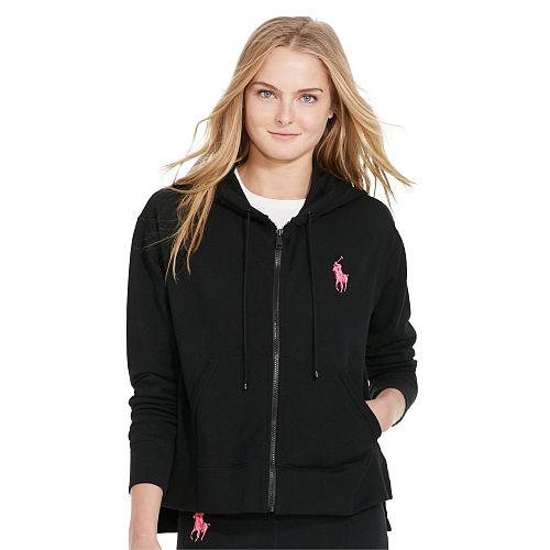 Ralph Lauren Pink Pony Pink Pony French Terry Hoodie Collection Black