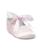 Ralph Lauren Briley Satin Slipper Pink Satin 4 (9-12 Mos)