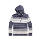 Ralph Lauren Striped Cotton Hooded T-shirt Newport Navy/white 1x Big