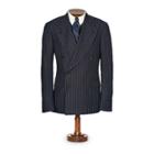 Ralph Lauren Rrl Linen-merino Twill Sport Coat Indigo Cream