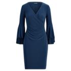 Ralph Lauren Jersey Bell-sleeve Dress Luxe Beryl