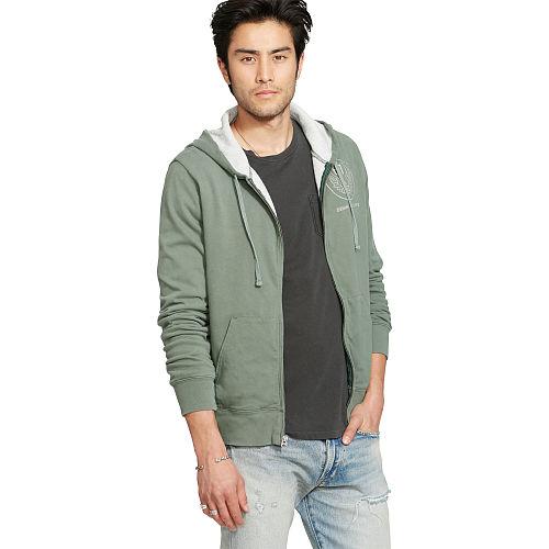 Ralph Lauren Denim & Supply Cotton Jersey Full-zip Hoodie Olive