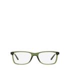 Ralph Lauren Polo Square Eyeglasses Shiny Semi Trasp Green
