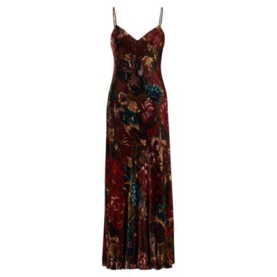 Ralph Lauren Floral Velvet Maxidress Floral