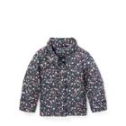 Ralph Lauren Floral Quilted Down Jacket Navy/pink Multi 6m