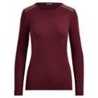Ralph Lauren Lauren Petite Zip-shoulder Crewneck Top
