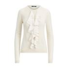 Ralph Lauren Ruffle-front Sweater Mascarpone Cream Sp