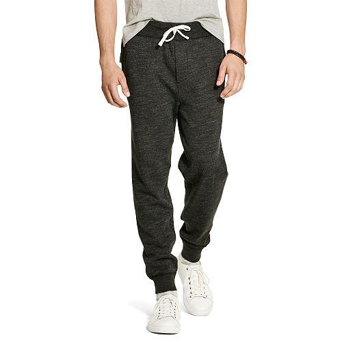 Polo Ralph Lauren Cotton-blend-fleece Pant Black Marl Heather