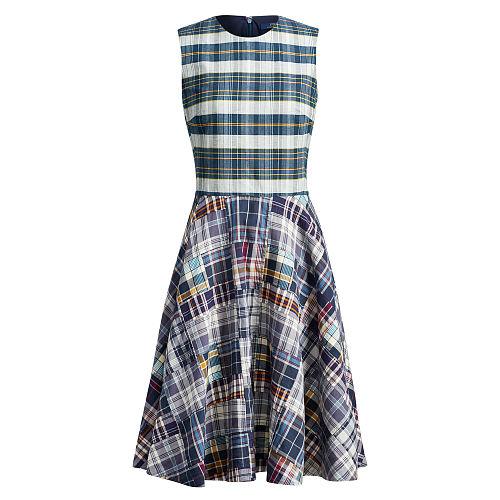 Polo Ralph Lauren Madras Fit-and-flare Dress
