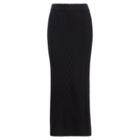 Ralph Lauren Cable-knit Wool-cashmere Skirt Polo Black