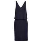 Ralph Lauren Front-overlay Jersey Dress Rl Navy