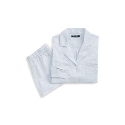 Ralph Lauren Striped Sleep Short Set Blue Stripe