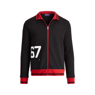 Ralph Lauren Cotton-blend Track Jacket Polo Black