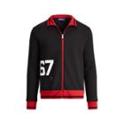 Ralph Lauren Cotton-blend Track Jacket Polo Black