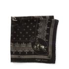 Ralph Lauren Western Voile Pocket Square Black