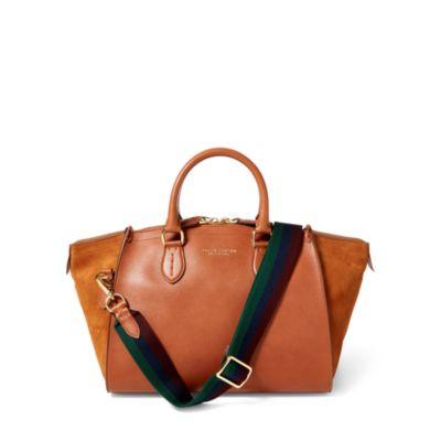 Ralph Lauren Luxe Calf Traveller Bag Rl Gold