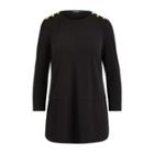 Ralph Lauren Crepe-jersey Tunic Top Polo Black