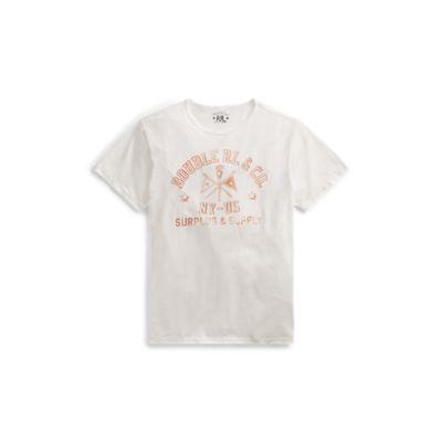 Ralph Lauren Cotton Jersey Graphic T-shirt Surplus White