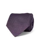 Ralph Lauren Grid Silk Jacquard Tie Navy/purple