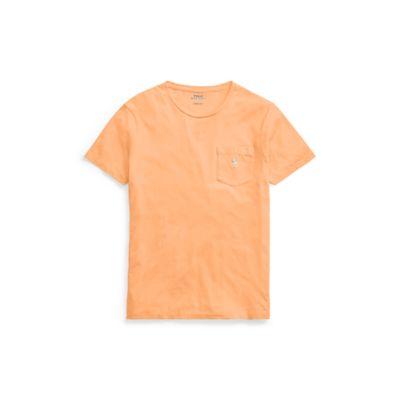 Ralph Lauren Custom Slim Fit Cotton T-shirt Fair Orange
