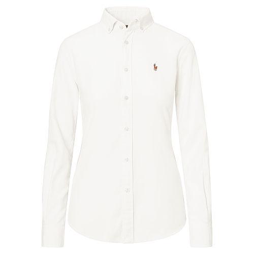Polo Ralph Lauren Slim Fit Cotton Oxford Shirt Bsr White