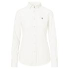 Polo Ralph Lauren Slim Fit Cotton Oxford Shirt Bsr White