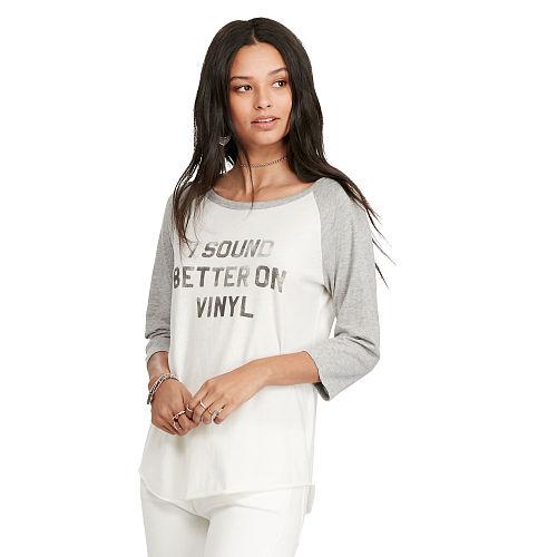 Ralph Lauren Denim & Supply Raglan Jersey Graphic Tee Grey