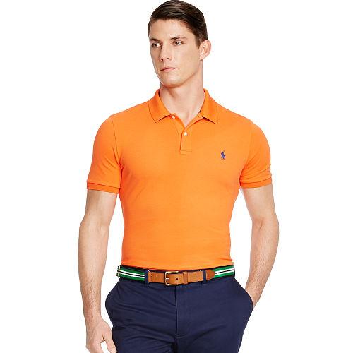 Ralph Lauren Polo Golf Custom-fit Stretch Mesh Polo Active Orange