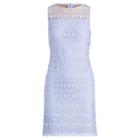 Ralph Lauren Lace-mesh Sleeveless Dress Soft Periwinkle