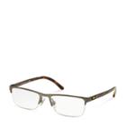 Polo Ralph Lauren Rimless Rectangular Eyeglasses Matte Gunmetal
