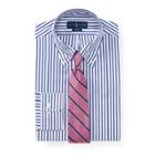 Ralph Lauren Slim Fit Striped Poplin Shirt 2339 Navy/white