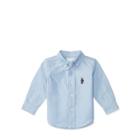 Ralph Lauren Blake Polo Bear Cotton Shirt Blue 24m