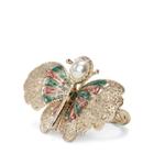 Ralph Lauren Brass-enamel Butterfly Ring Gold