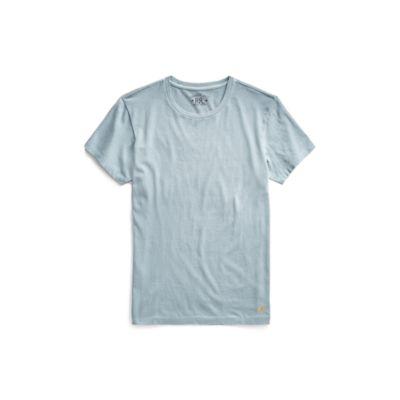 Ralph Lauren Cotton Jersey Crewneck T-shirt Frontier Blue