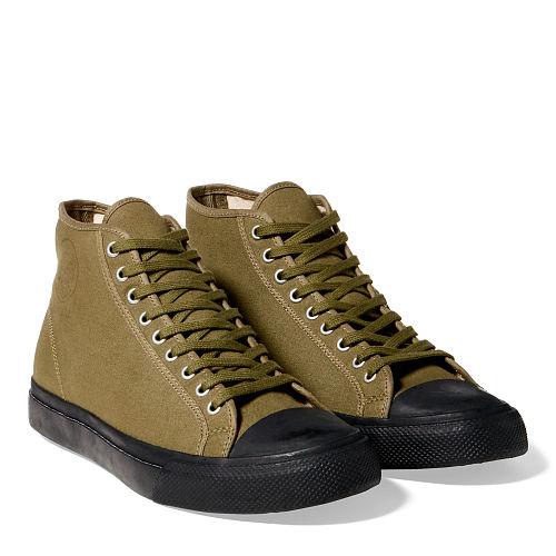 Ralph Lauren Rrl Mayport Canvas Sneaker Canvas Olive