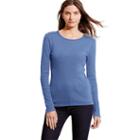 Ralph Lauren Lauren Zip-shoulder Cotton Top Poetry Blue