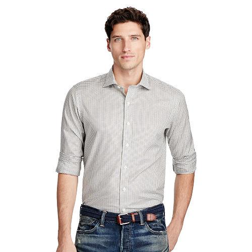 Polo Ralph Lauren Tattersall Cotton Twill Shirt Olive/navy