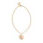 Ralph Lauren Star Pendant Brass Necklace Antique Gold/silver