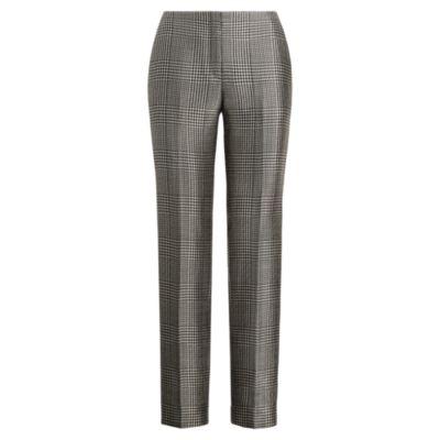 Ralph Lauren Simone Glen Plaid Pant Black/cream