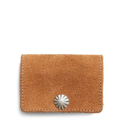 Ralph Lauren Roughout Leather Coin Wallet Light Java 002