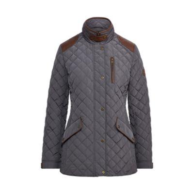 Ralph Lauren Quilted Mockneck Jacket Flannel